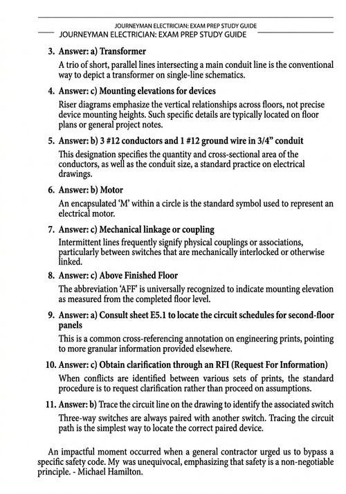 Michael Hamilton's Journeyman Electrician Exam Prep Study Guide 2026 Edition