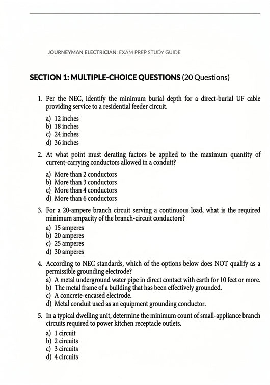 Michael Hamilton's Journeyman Electrician Exam Prep Study Guide 2026 Edition