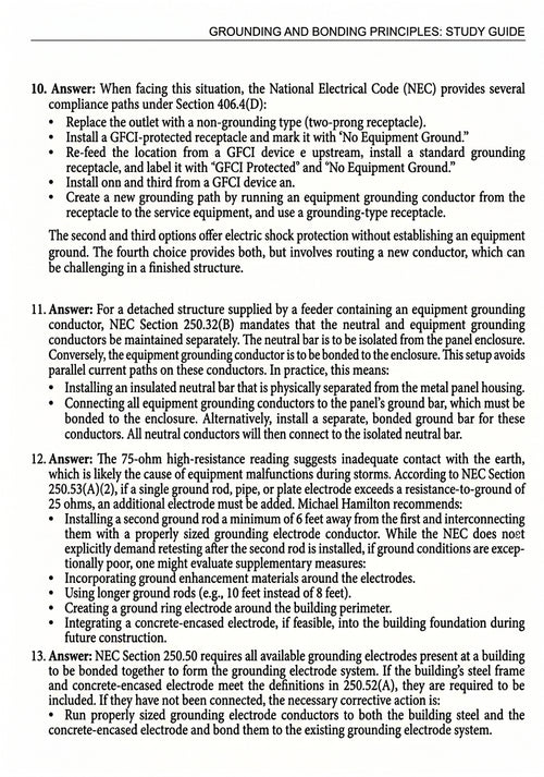Michael Hamilton's Journeyman Electrician Exam Prep Study Guide 2026 Edition