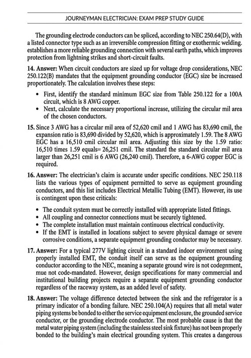 Michael Hamilton's Journeyman Electrician Exam Prep Study Guide 2026 Edition